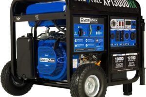 DuroMax XP13000HX 13,000-Watt Dual Fuel Portable Generator – Gas & Propane, Electric Start, Whole Home Power Backup, Transfer Switch Ready, RV & Emergency Ready