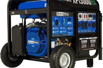 DuroMax XP13000HX 13,000-Watt Dual Fuel Portable Generator – Gas & Propane, Electric Start, Whole Home Power Backup, Transfer Switch Ready, RV & Emergency Ready