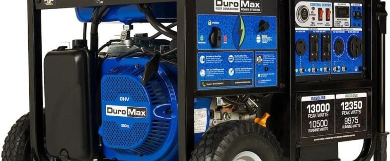 DuroMax XP13000HX 13,000-Watt Dual Fuel Portable Generator – Gas & Propane, Electric Start, Whole Home Power Backup, Transfer Switch Ready, RV & Emergency Ready