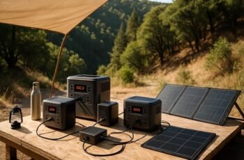 Off-Grid Power Setup With Portable Stations