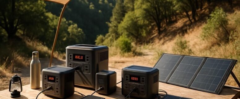 Off-Grid Power Setup With Portable Stations