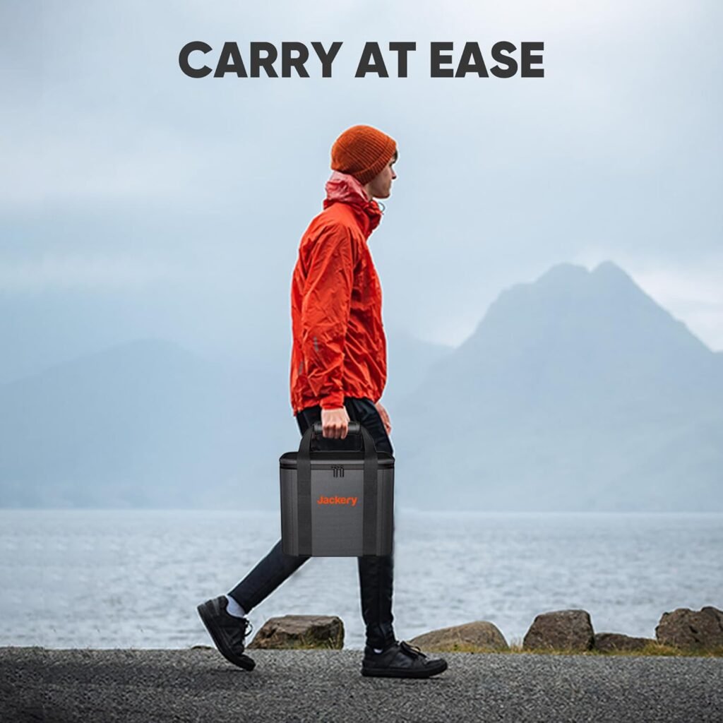 Jackery Portable Power Station Explorer with Carrying Bag, 292Wh Backup LiFePO4 Battery, Solar Generator for Outdoors Camping Travel Hunting Blackout (Solar Panel Optional)