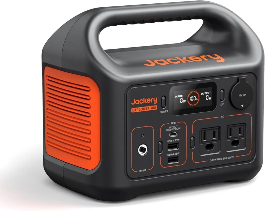 Jackery Portable Power Station Explorer with Carrying Bag, 292Wh Backup LiFePO4 Battery, Solar Generator for Outdoors Camping Travel Hunting Blackout (Solar Panel Optional)