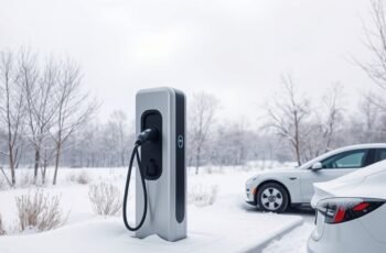 Charging Power Station in Cold Weather