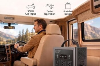 LIBRIDS Portable Power Station C600, 640Wh Solar Generator 600W 4 AC Output
